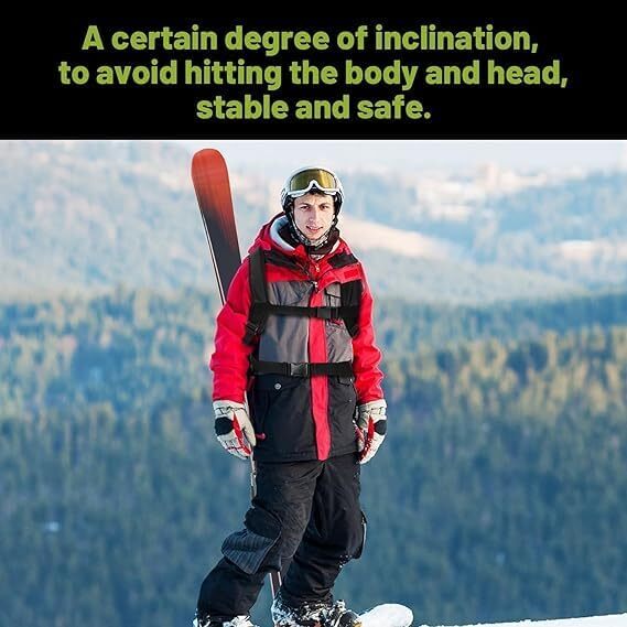 Ski Carrier Strap Harness with Pole & Boot Carry Ski Backpack Sling