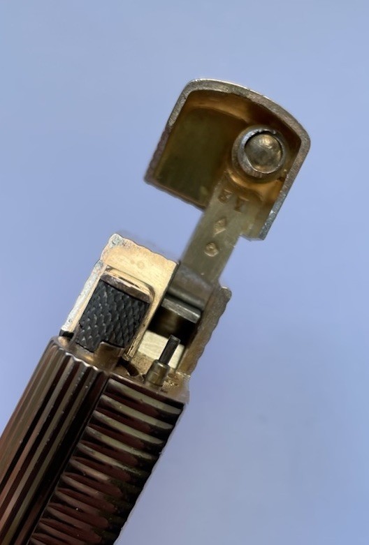 Dunhill Solid Silver ‘GILT FINISH’ Aldunil (LARGE) Lighter - Fully Overhauled
