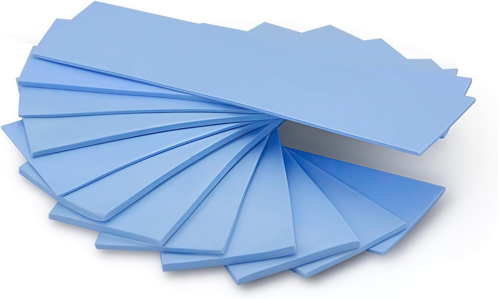 12 Pack Thermal Conductive Silicone Pads Soft Safe Apply SSD CPU GPU Blue