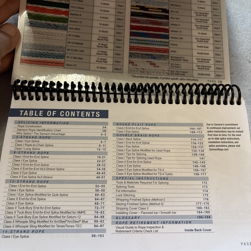 Samson Rope Splicing Manual 2015 Edition (spiral bound)
