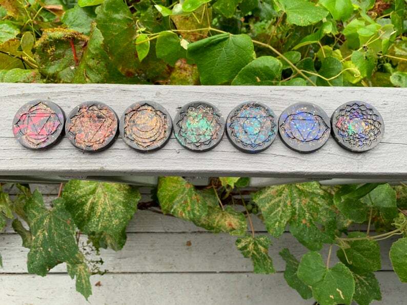 Orgonite® Chakra Set Orgone Generator® EMF Shield