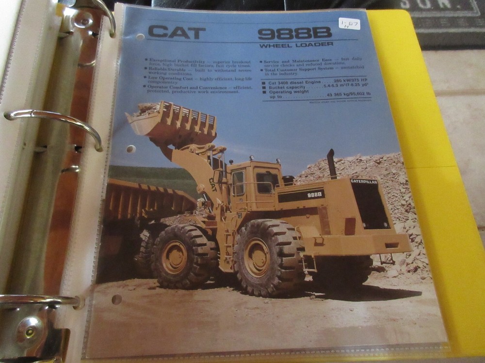 Caterpillar 988B Wheel Loader Brochure 14 Page