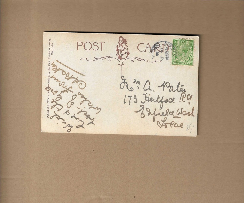 1914 BIRTHDAY POSTCARD