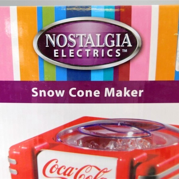 Nostalgia Electronics Snow Cone Maker Coca Cola New in Box