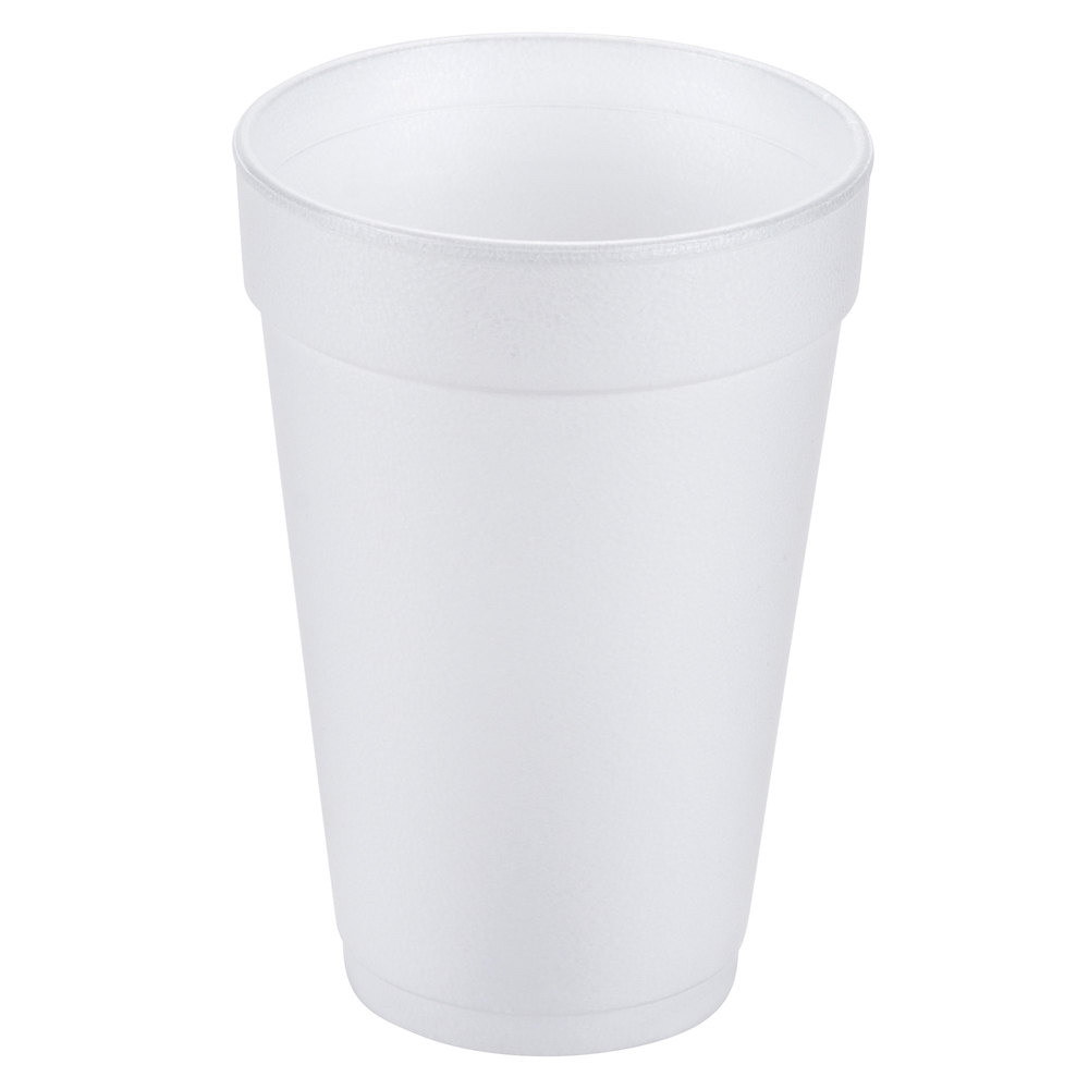 Dart Small J Style Foam Cup White 12 oz. | 1000/Case