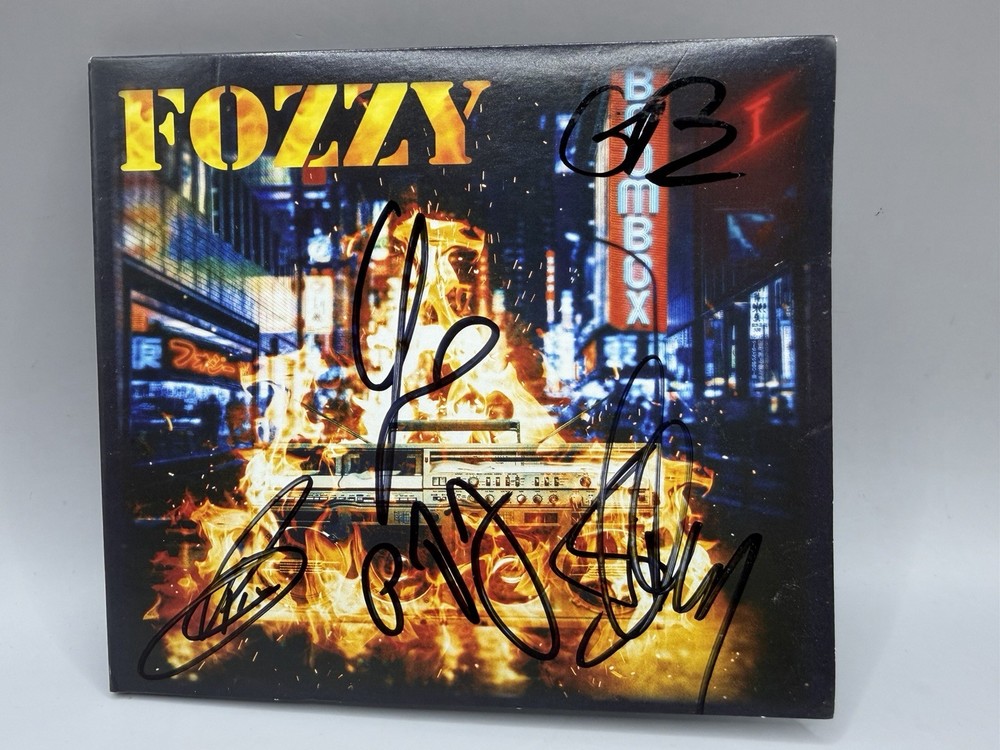 Fozzy Boombox Signed CD Autograph