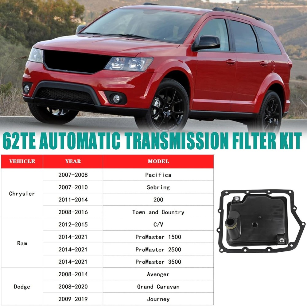 Automatic Transmission Filter Kit Compatible with Dodge Avenger Grand Caravan