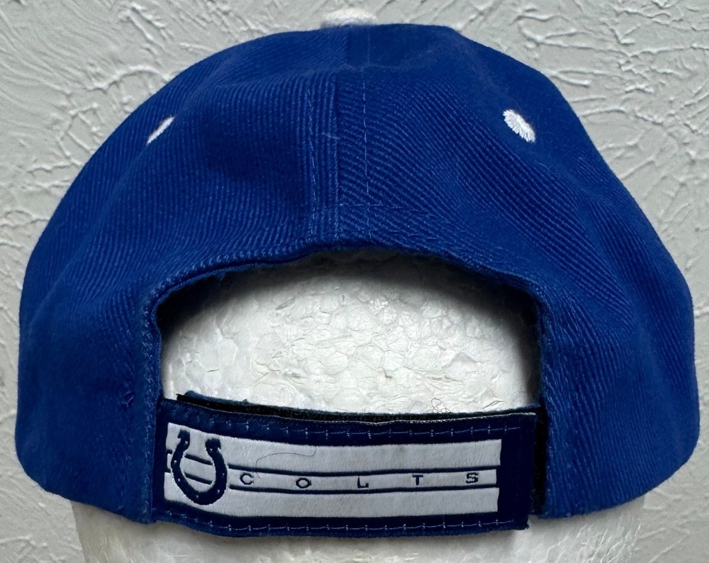 Indianapolis Colts NFL Team Apparel Blue White Basic Hat Cap Kids Strapback