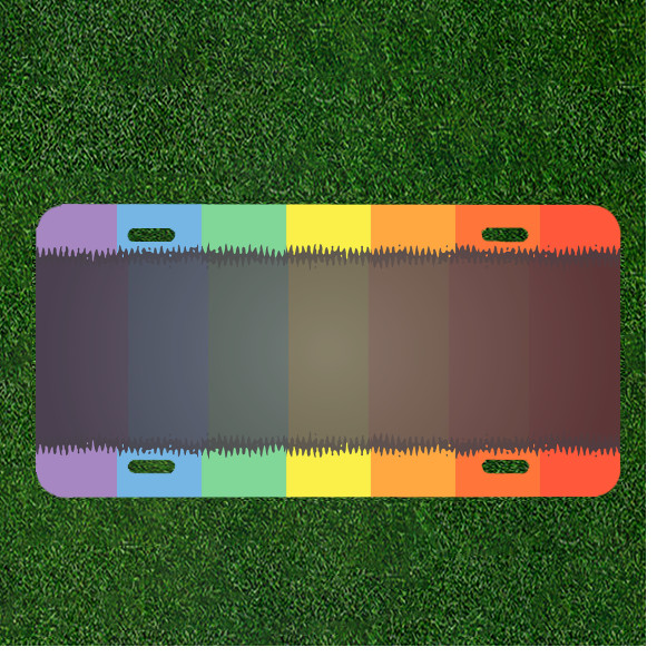Custom Personalized License Plate With Creative Design Art Add Names