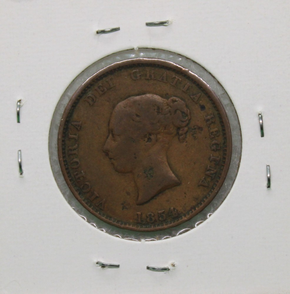 1854 New Brunswick half cent
