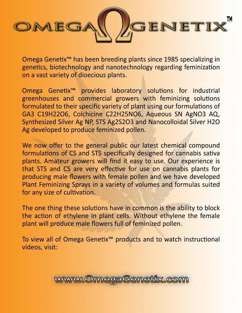 Silver Thiosulfate Solution Concentrate 16 Oz Omega Genetix™ L.L.C.