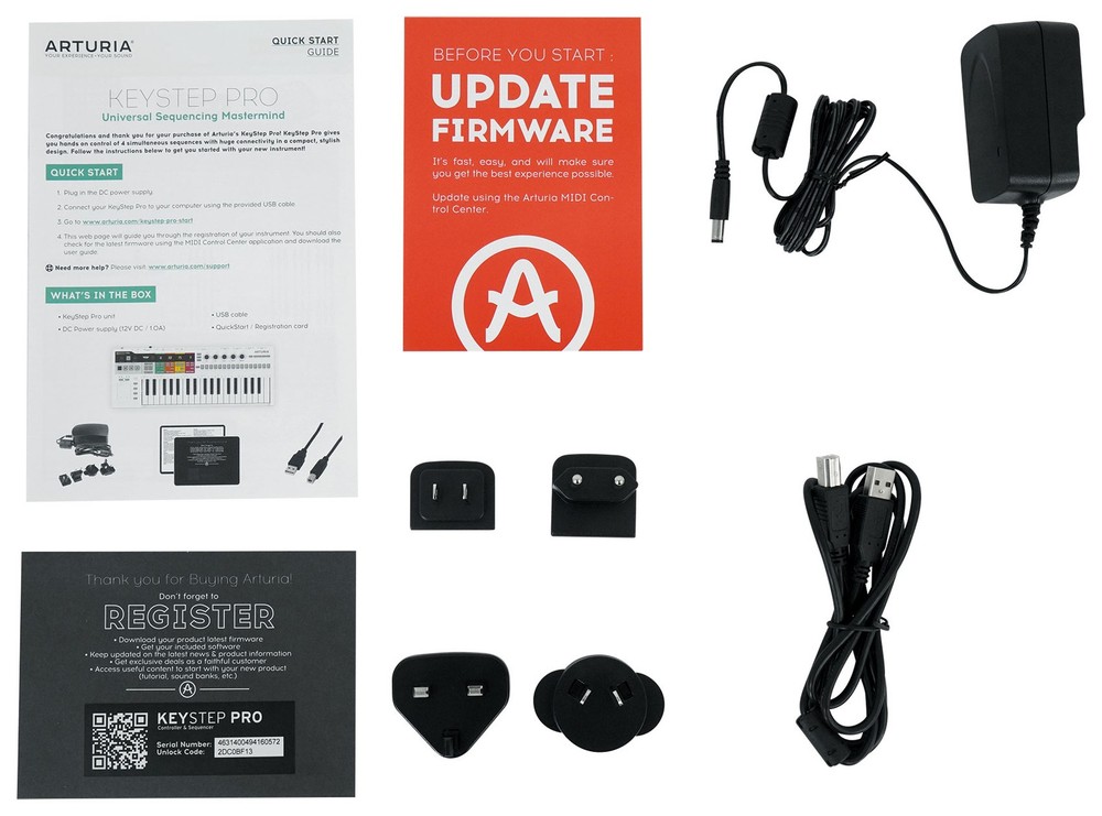 Arturia Keystep Pro Sequencer 37-Key USB Keyboard Controller+Bluetooth Speaker