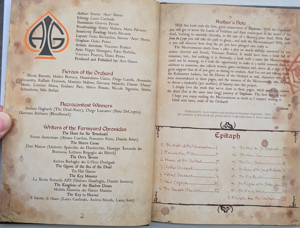 Unglorious RPG Core + Expansions Bundle Necronomicon GM Screen Dice