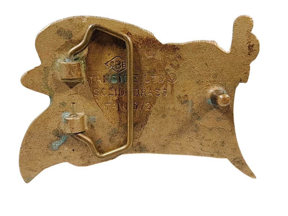 Tanside Ltd Solid Brass Flag Belt Buckle