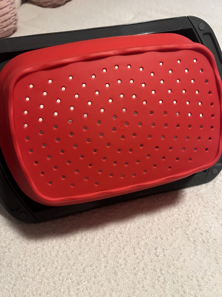 Red Over Sink Adjustable Collapse Strainer