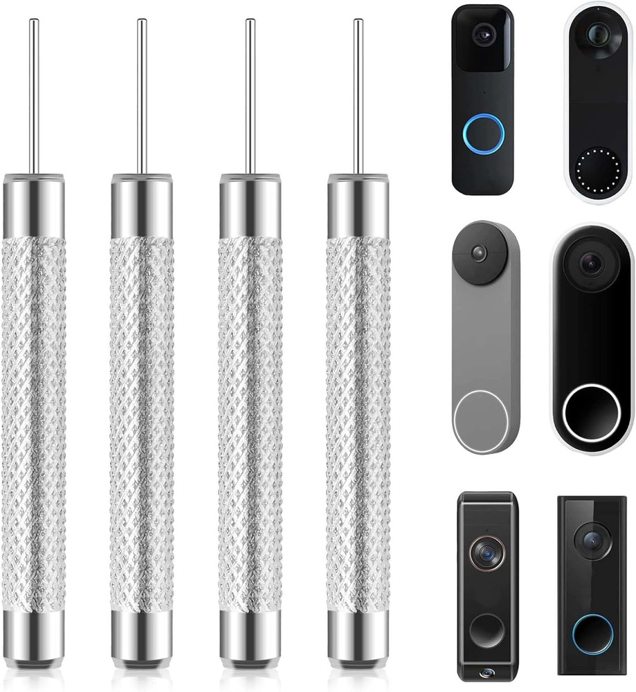 4-Pack Doorbell Camera Release Pin, Release Key Security Removal Tool Replacemen