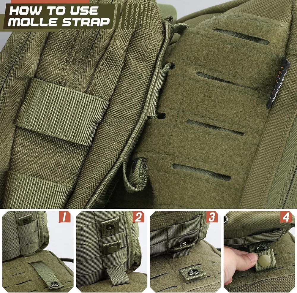 Durable Nylon Molle Straps 4" - Essential for Tactical Bag Customization