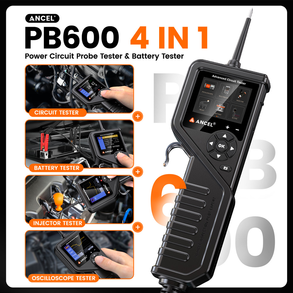 ANCEL PB600 Smart Hook Car Circuit Probe Tester Analyzer Injector Tester Tool