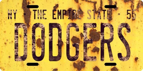 Brooklyn Dodgers Nostalgic 1955 New York License plate
