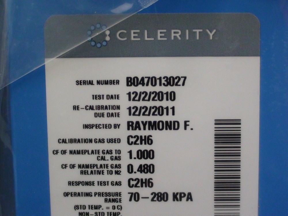 CELERITY INSTRUMENTSTYLAN FC-2979MEP MASS FLOW CONTROLLER MFC NF3 200 SCCM