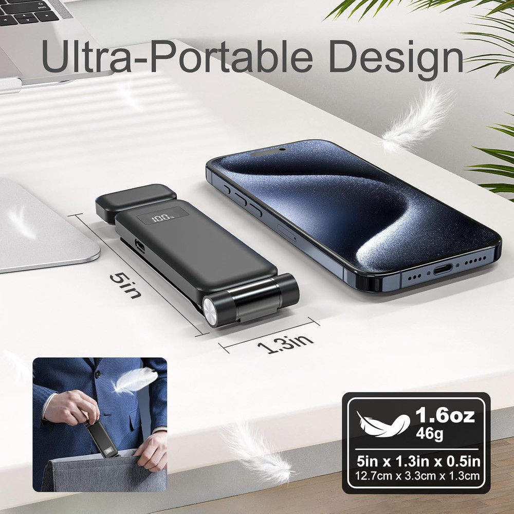 Rechargeable Reading Book Light with Clip & Battery Indicator - 9 Luminescence M