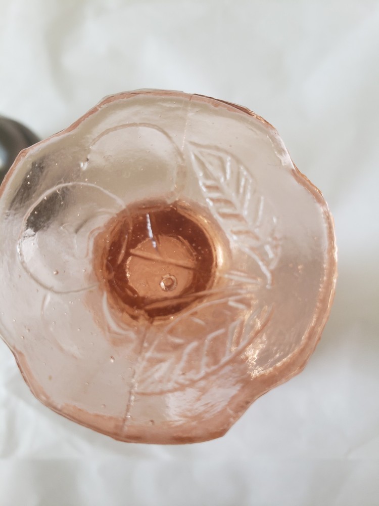 VINTAGE PINK DEPRESSION GLASS CHERRY BLOSSOM PATTERN SINGLE SHAKER GREAT