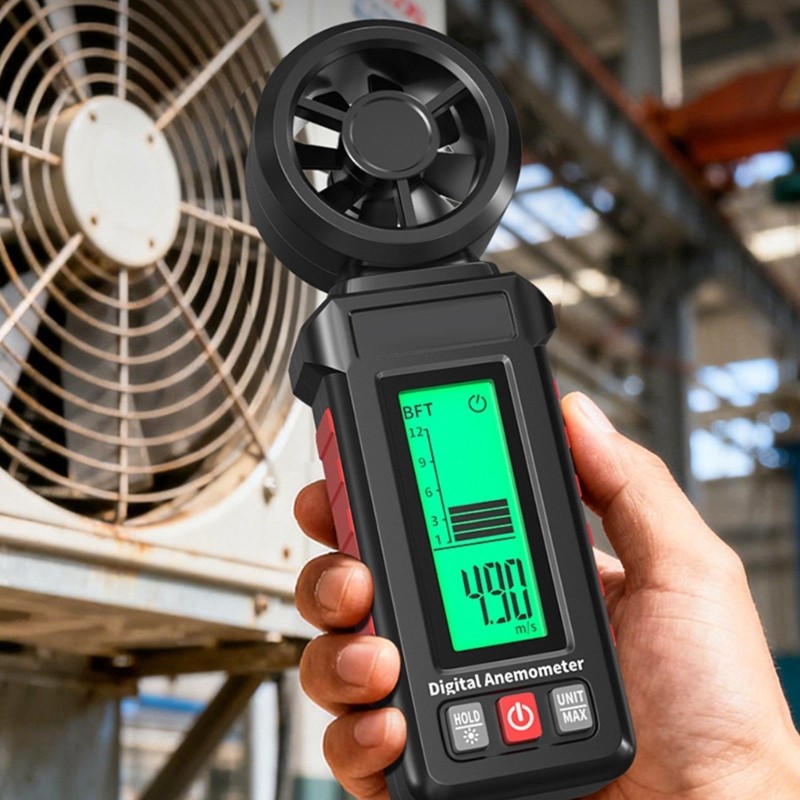 Compacted Handheld Wind Gauge Speed Tester Anemometer With Multiple Unit