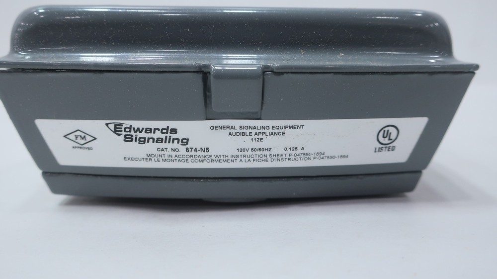 Edwards Signaling 874-N5 Panel Mount Horn 120v-ac