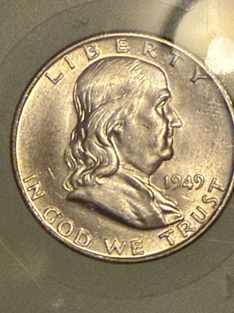 1949 D Franklin Half Dollar MS65 FBL
