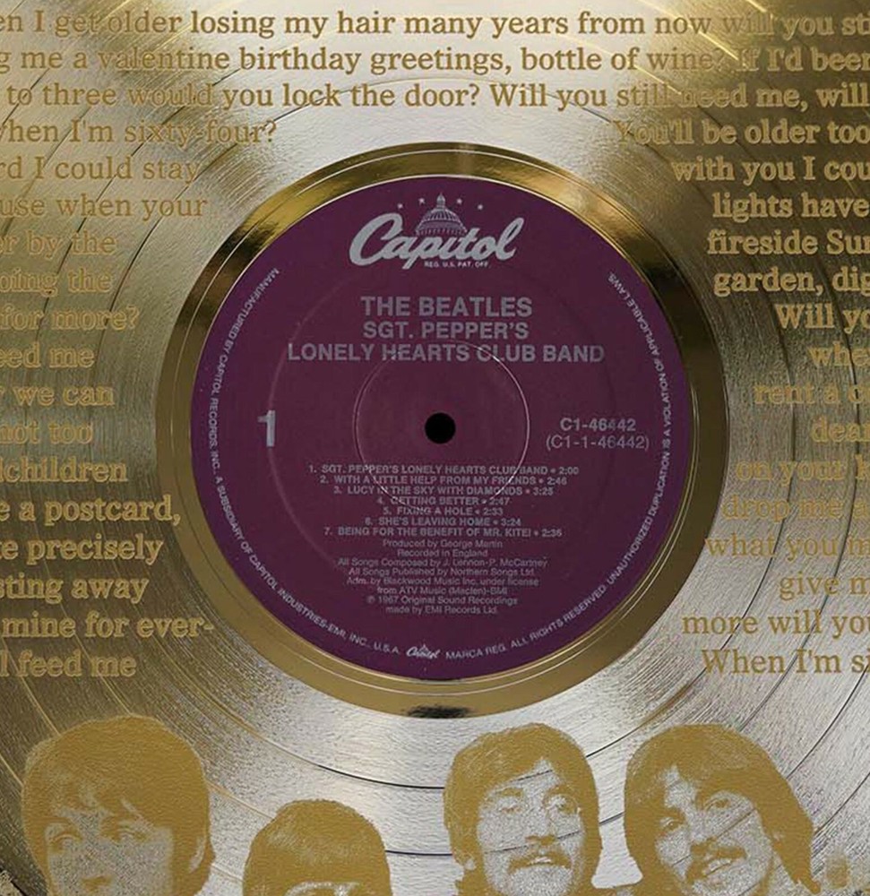 Beatles - When I'm 64 Framed Etched LP Shadowbox