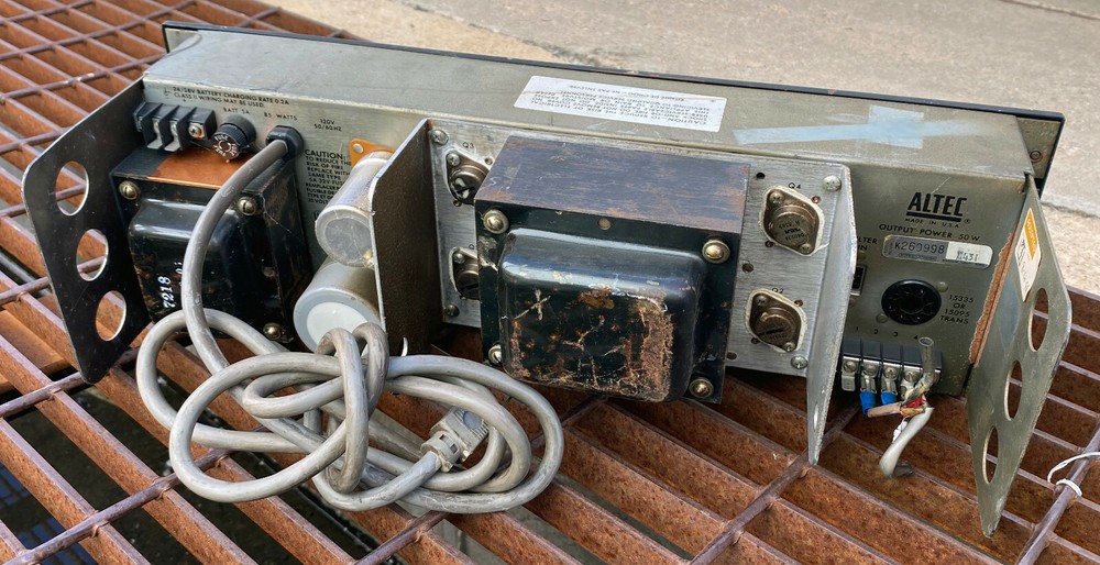 Vintage ALTEC 1593C Solid State Amplifier Unit Rackmounted UNTESTED AS-IS #1