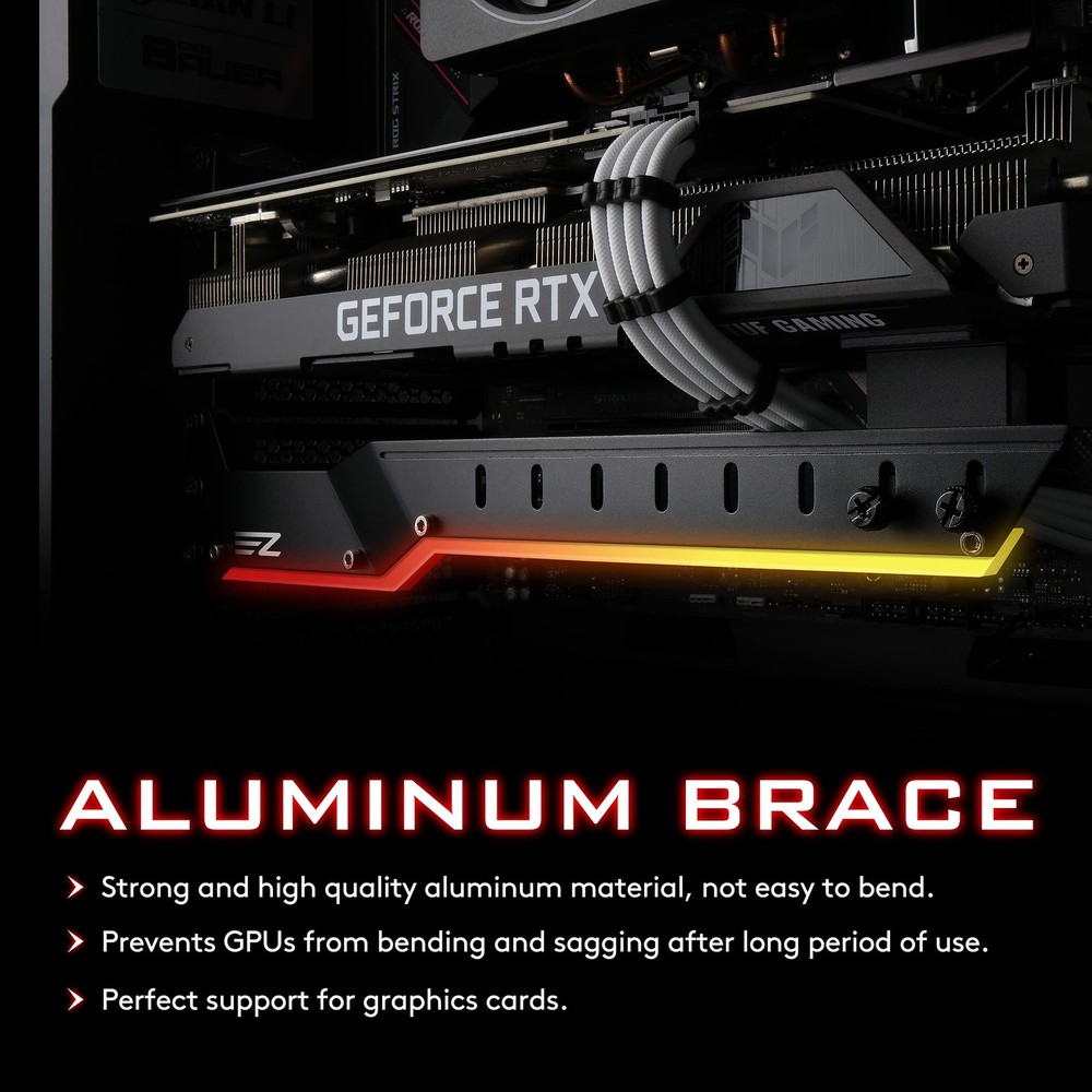 EZDIY-FAB GPU Holder Brace Graphics Card Support Video Black