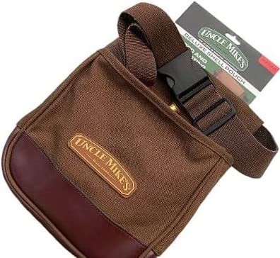 UNCLE MIKE'S DELUXE CANVAS SHELL POUCH, ONE SIZE 42140 - BROWN
