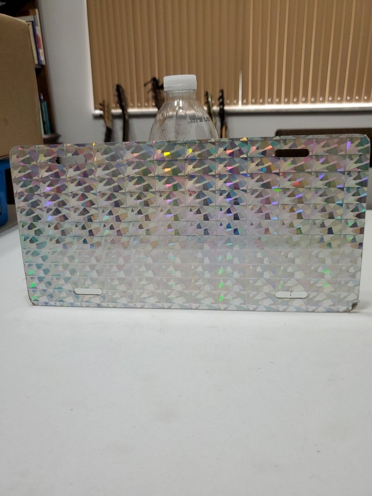 Quaker State Prismatic Sparkle License Plate HTF