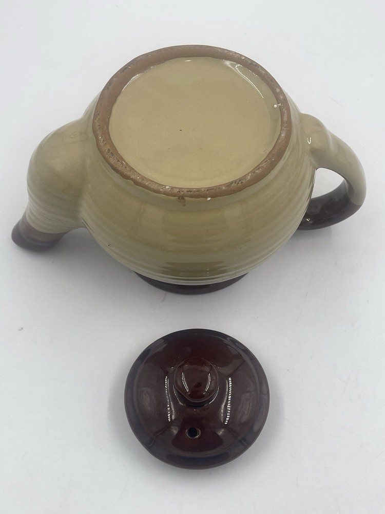 Small Two Cup ~ Vintage Three Tone Drip Glaze ~ Tea Pot