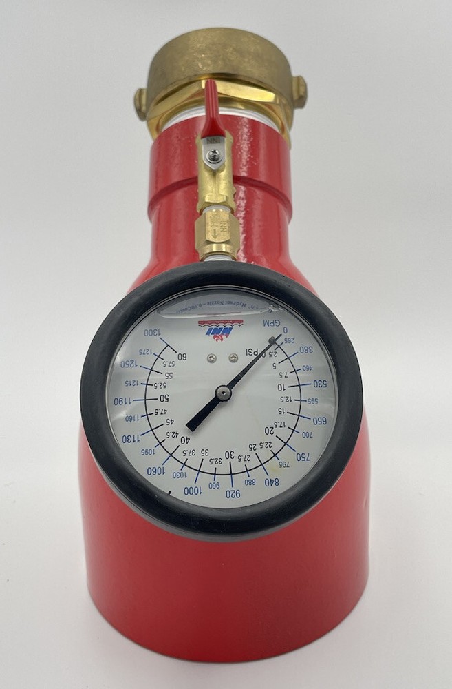 2-1/2" NST Hydrant Flow Test Swivel Diffuser 60Psi/1300GPM Gauge