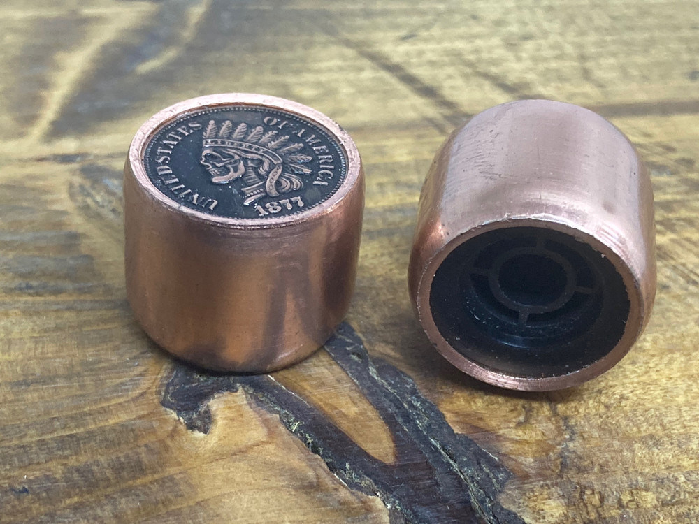 Indian penny skull guitar knobs