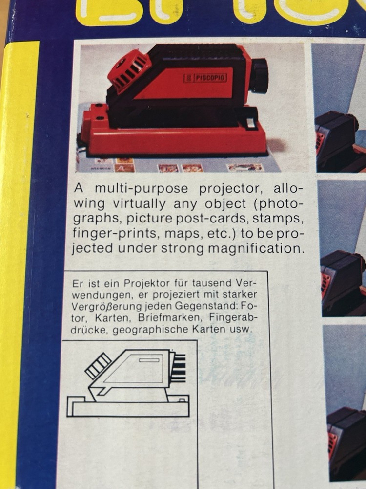 Vintage Episcopio Multi-Purpose Projector In Original Box