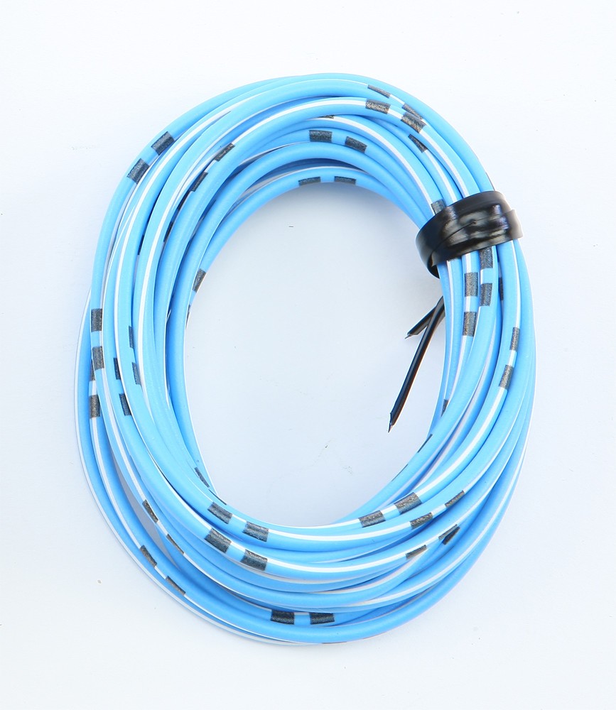 Shindy Colored Wiring Sky Blue/White 16-690