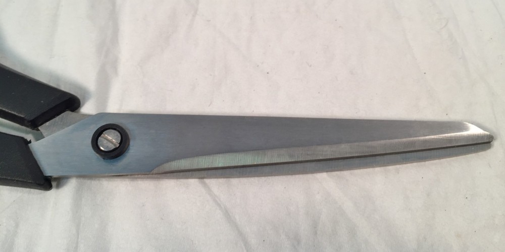 Stainless Steel Shears Curved Black Handle