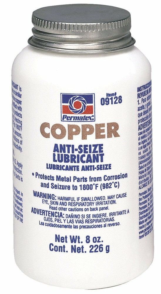 Permatex 09128 "COPPER" Anti-Seize Thread Lubricant 8 oz