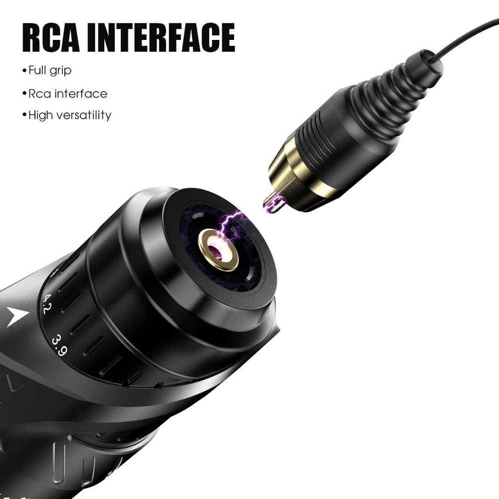 Tattoo Machine Coreless Motor Permanent Makeup RCA Rotary Pen Adjusting 7 Stroke