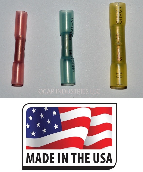 (25) 3M HEAT SHRINK CRIMP BUTT WIRE CONNECTOR ASSORTMENT ELECTRICAL TERMINALS