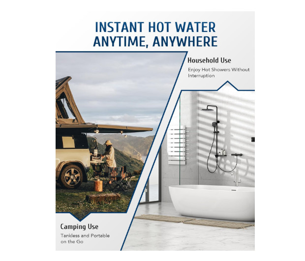 18L 5GPM LPG Gas Hot Water Heater Tankless On-Demand Instant Boiler