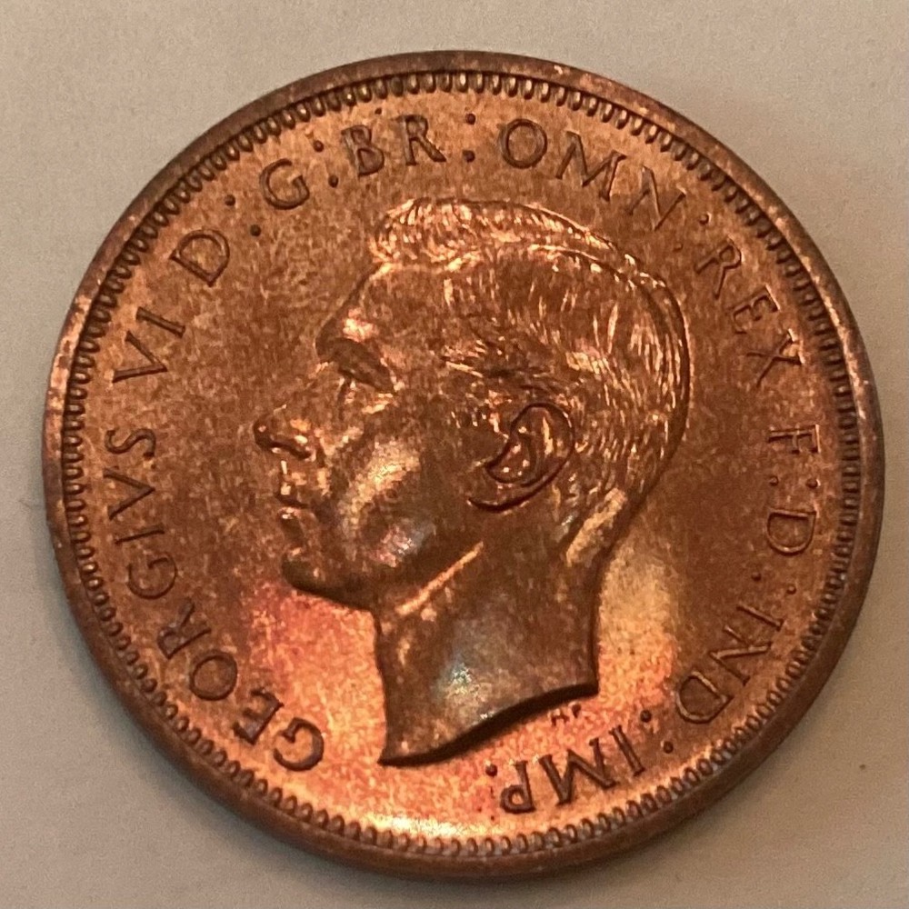 ~1937 Great Britain George VI Proof Half Penny