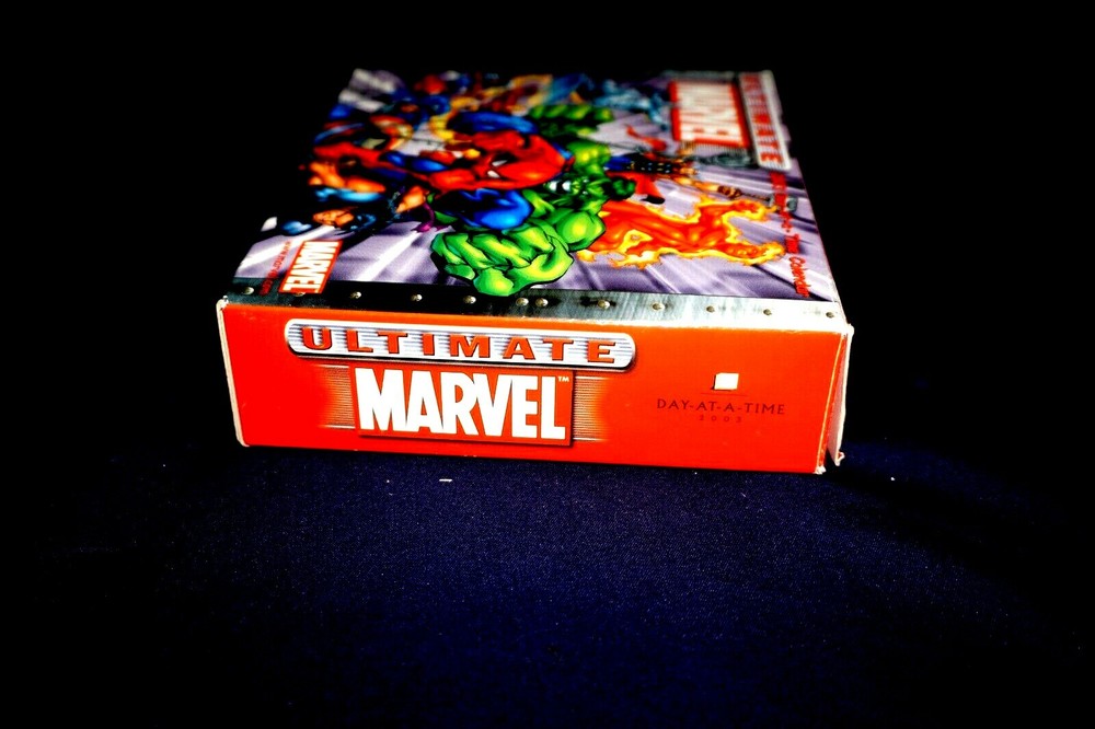 ULTIMATE MARVEL COMICS DAY AT A TIME 2003 CALENDAR WITH TRIVIA