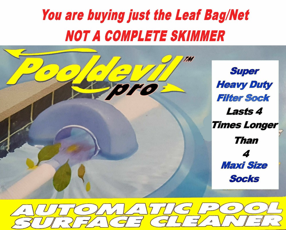 PoolDevil Bag Pool Devil Net Automatic Surface Skimmer Super HD Filter Replace