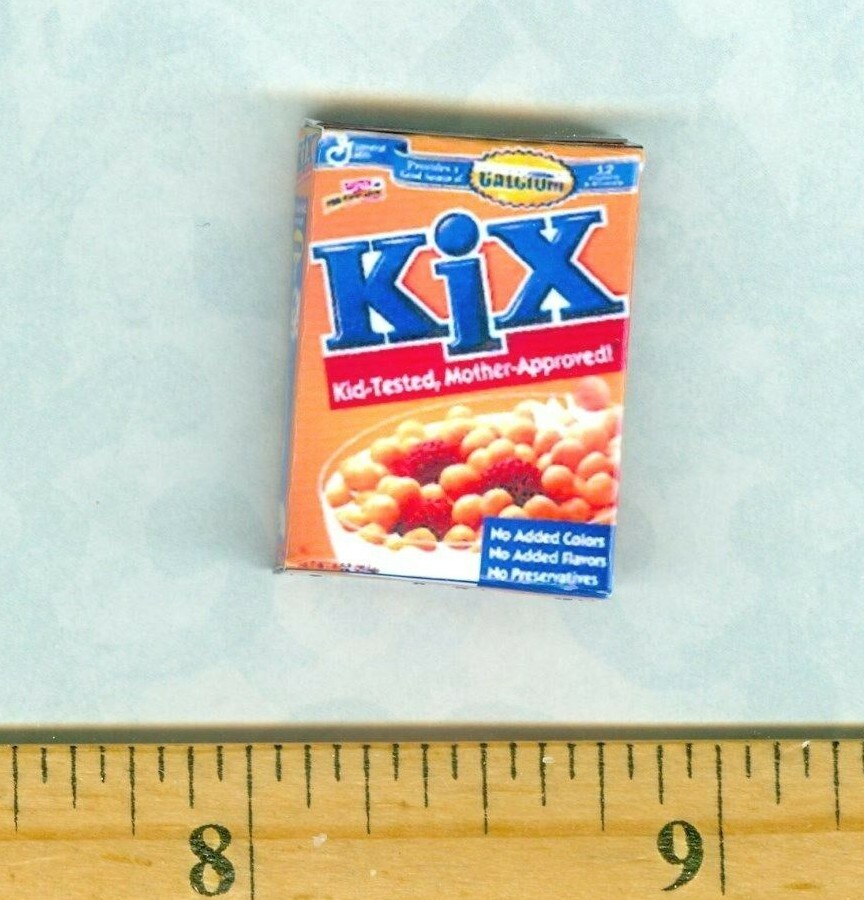 Dollhouse Miniatures SIZE Breakfast Cereal Box # K