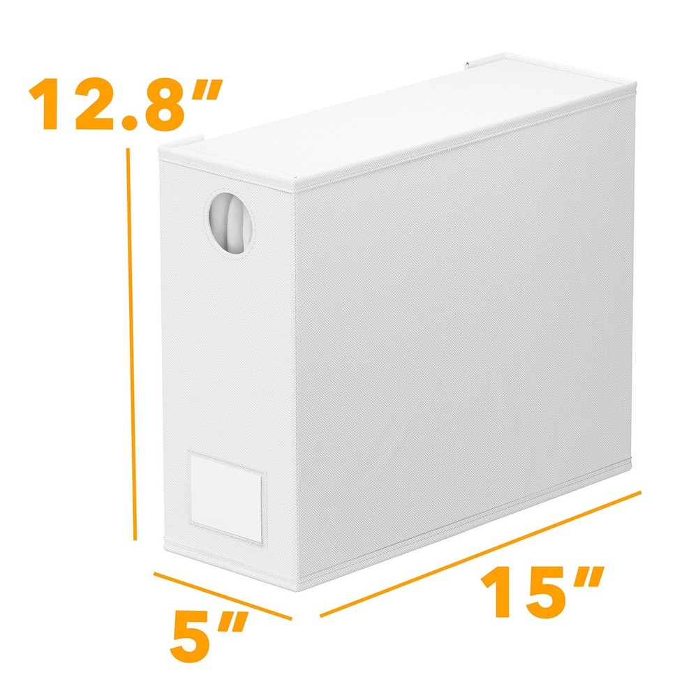 SpaceAid 4 Pack Bed Sheet Organizers and Storage, Foldable 4 Pack, White