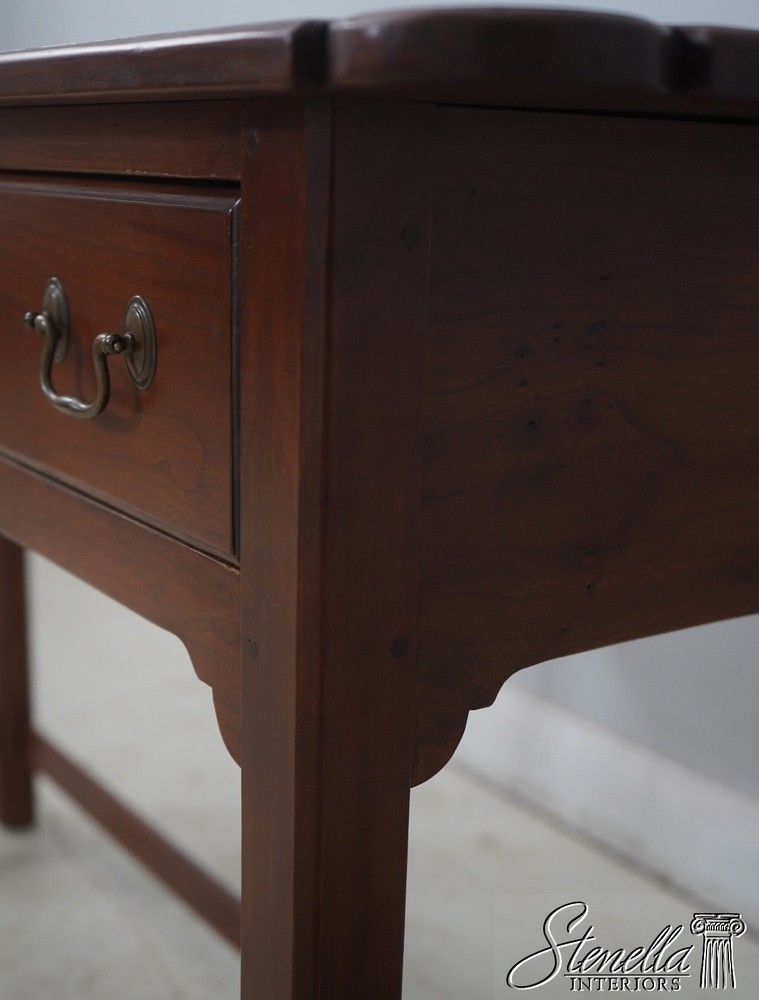 LF70575: Bench Made Cherry Chippendale 2 Drawer Sofa Table